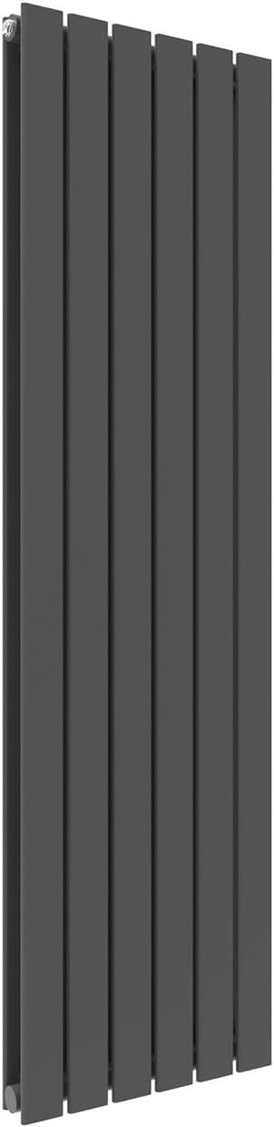Modern Anthracite Vertical Column Radiator 1600x452mm Double Panel