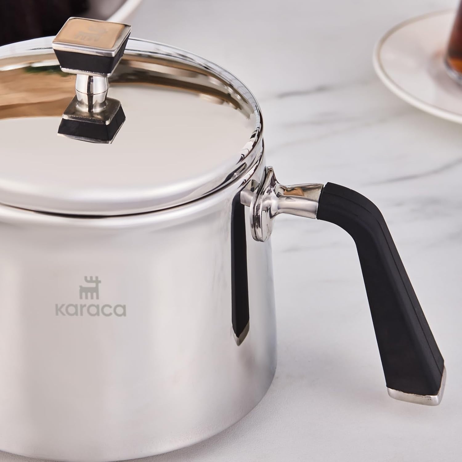 Turkish Teapot Set 3L Stainless Steel Caydanlik Induction Compatible