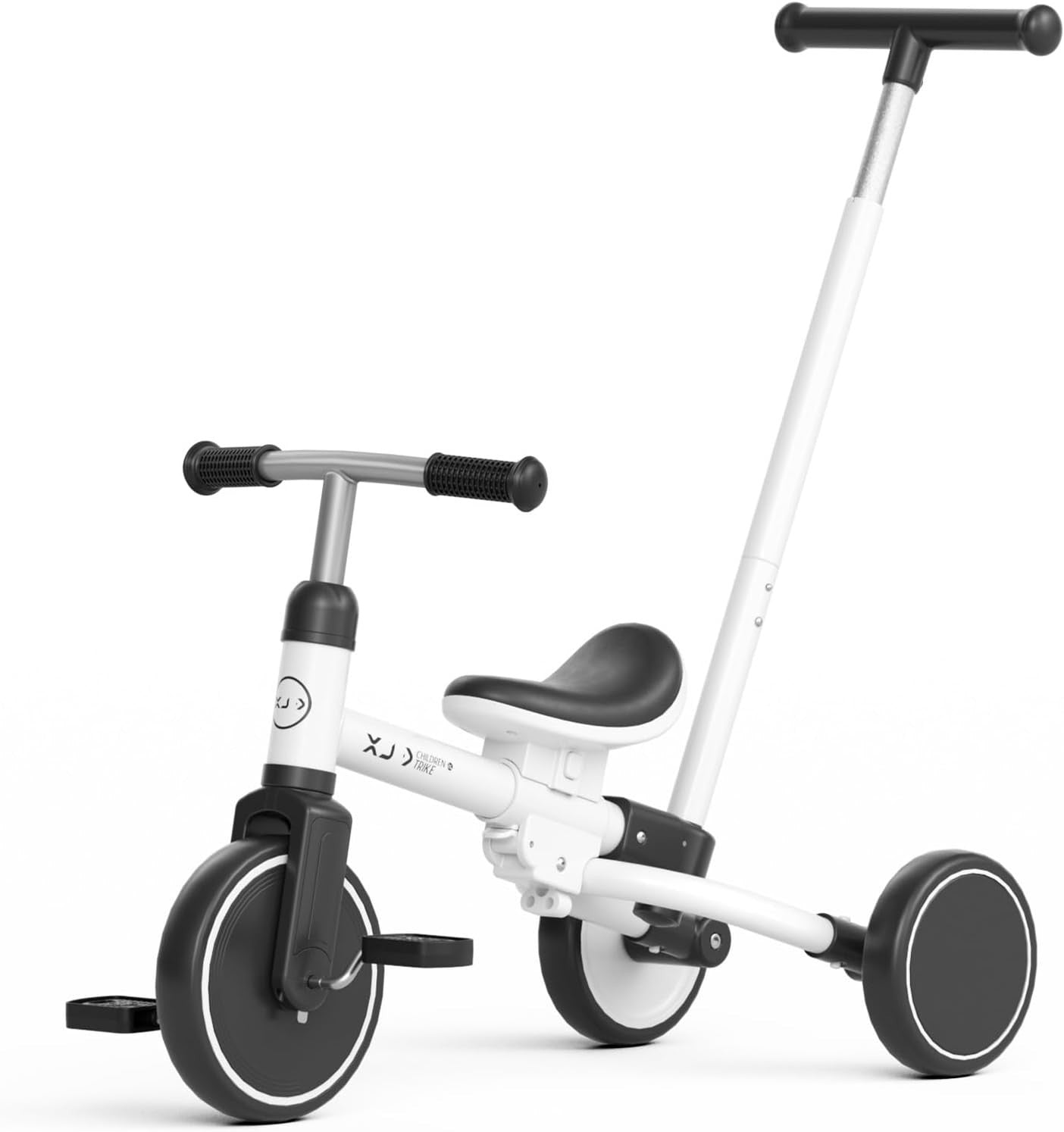 5 in 1 Toddler Tricycle Push Bike Adjustable Handle Foldable 1-3 Years