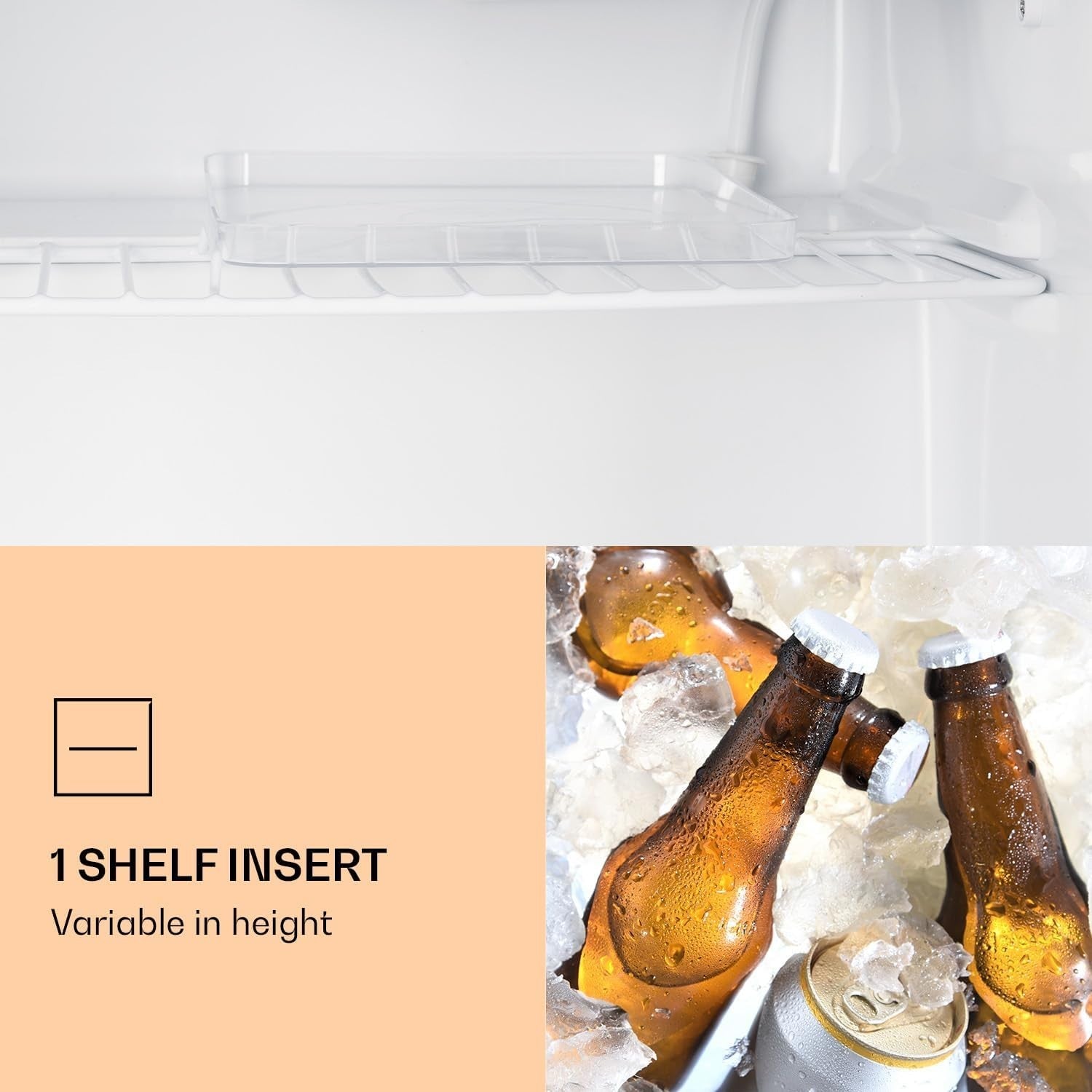 Mini Fridge 46L Mini Bar Graphite Gray Portable Freezer Quiet Compact]