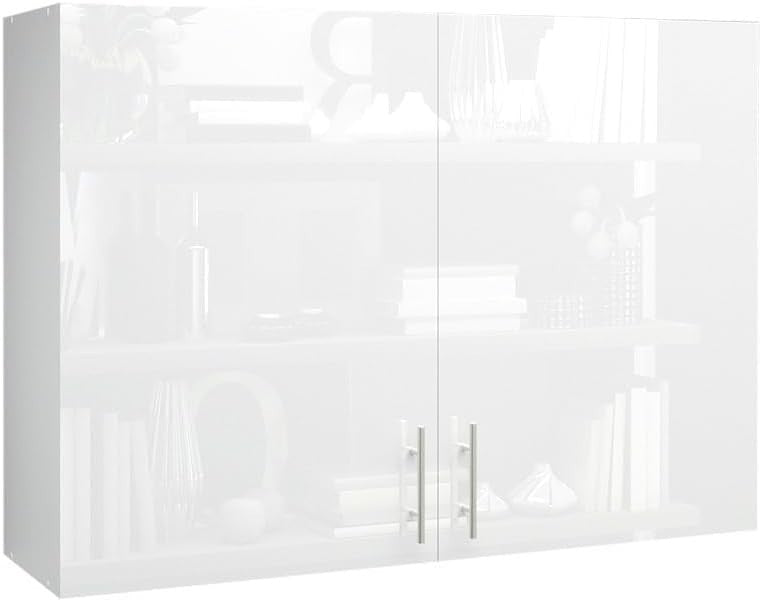 Space-Saving 100cm White Gloss Kitchen Wall Cabinet – Easy Install & Durable