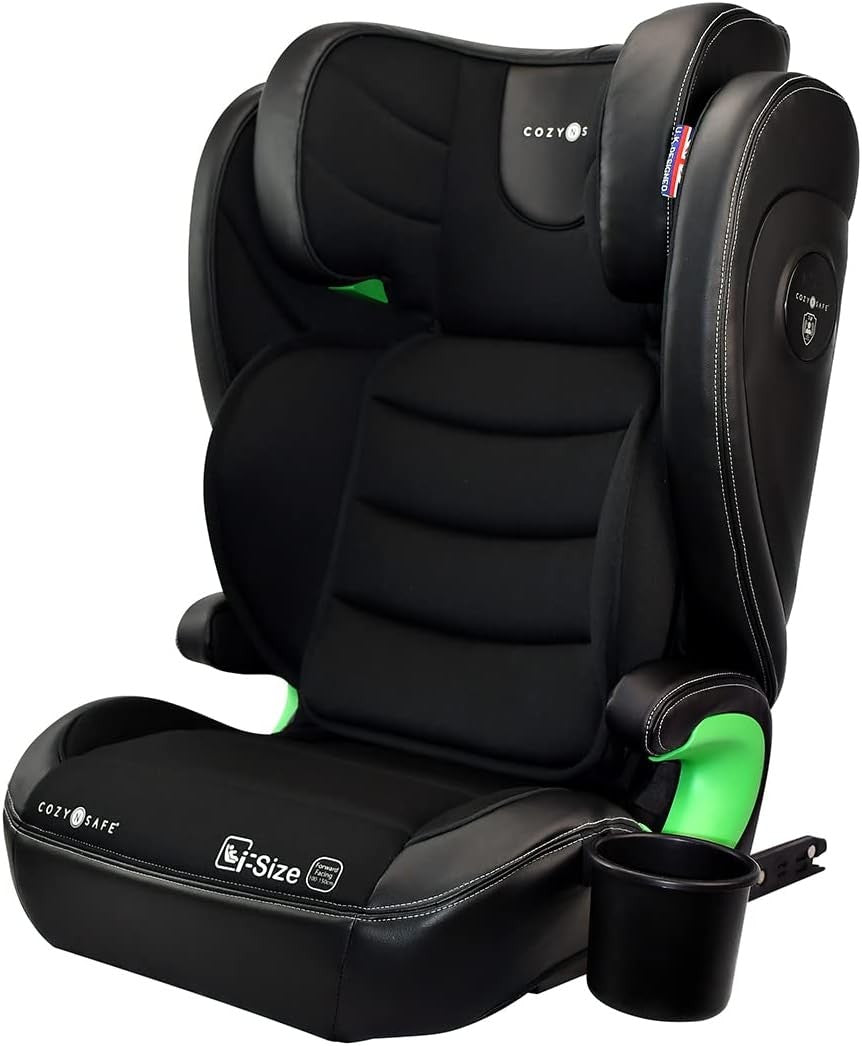 i-Size High Back Booster Car Seat 100–150cm ISOFIX 4–12 Years Black