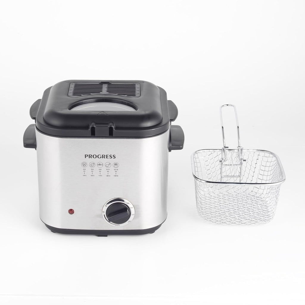 1.5L Deep Fat Fryer Compact Electric Fryer Viewing Window 840W