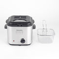 1.5L Deep Fat Fryer Compact Electric Fryer Viewing Window 840W