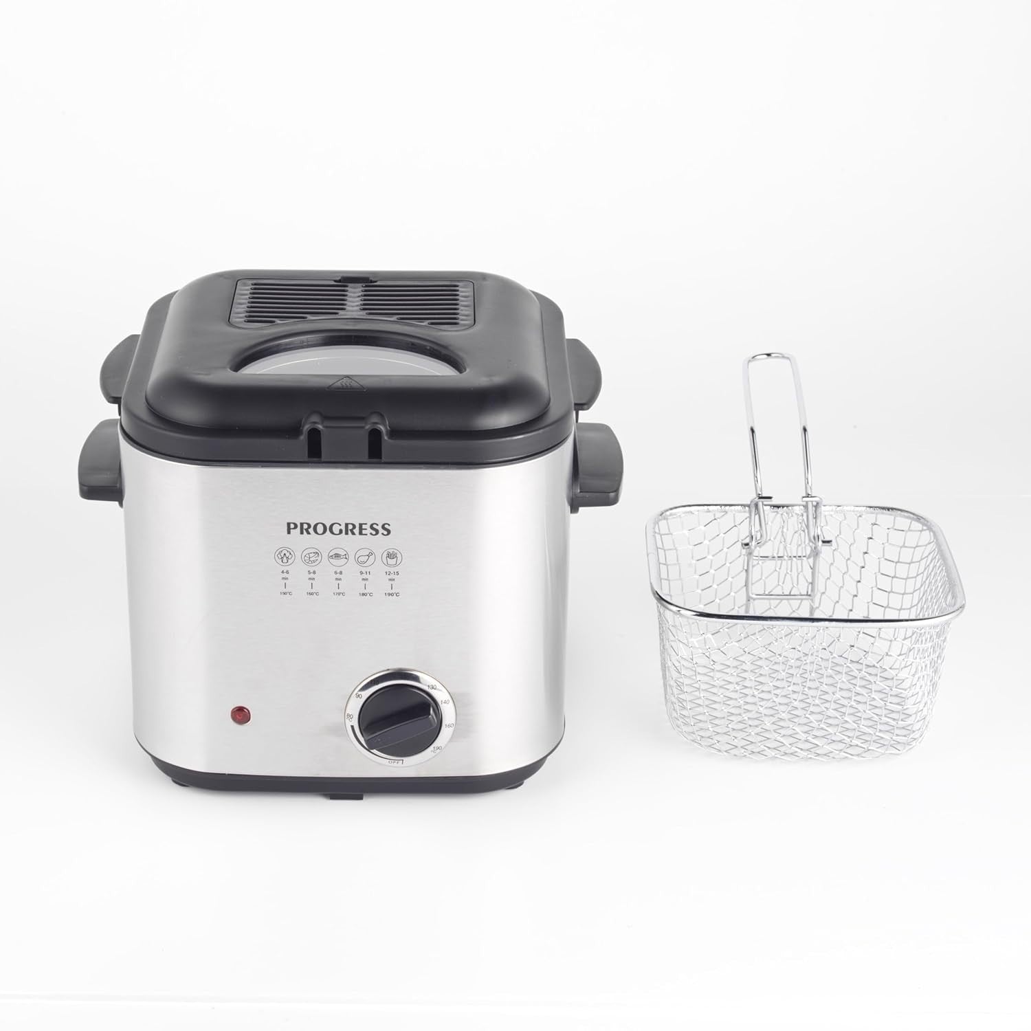 1.5L Deep Fat Fryer Compact Electric Fryer Viewing Window 840W