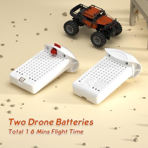 Mini Drone with Camera for Kids 360° Flip Easy Control Toy Gift with 2 Batteries