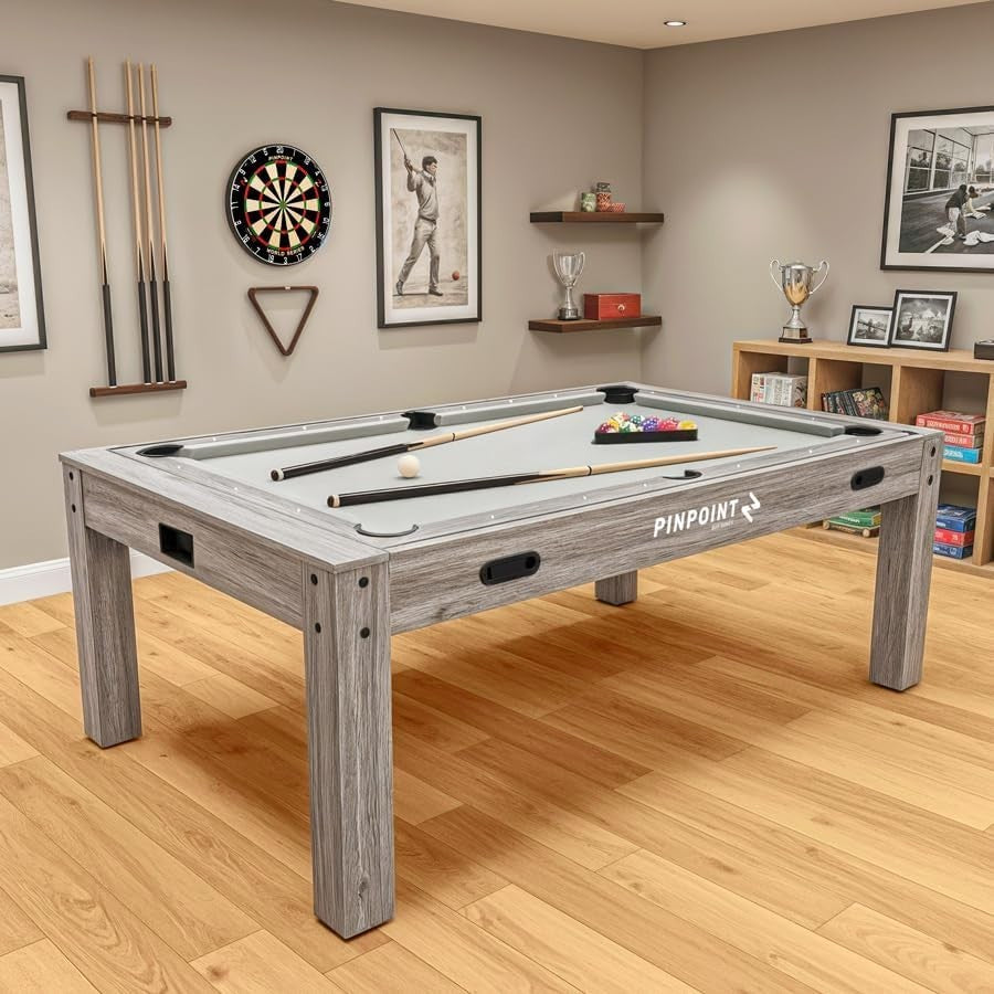 7ft 4-in-1 Games Table Pool Air Hockey Table Tennis Indoor