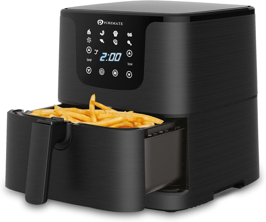 5.5L Digital Air Fryer 1700W | 7 Presets Healthy Oil-Free Cooking + Recipe Book