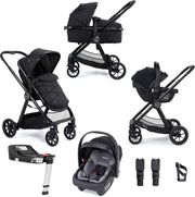 3 in 1 Baby Travel System 22kg, ISOFIX Car Seat Base, Foldable Pram