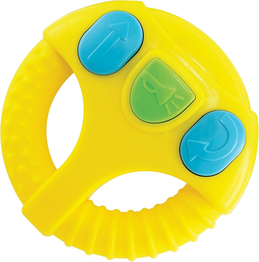 Toddler RC Car with Steering Wheel – Remote Control Toy w/ Sounds & Lights
