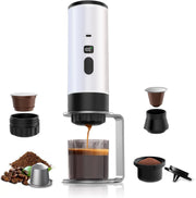Portable Espresso Coffee Maker 3-in-1 Self-Heating Travel Machine USB