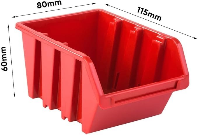 Wall Mounted Peg Board Garage Storage Bins Workshop Organizer Rack