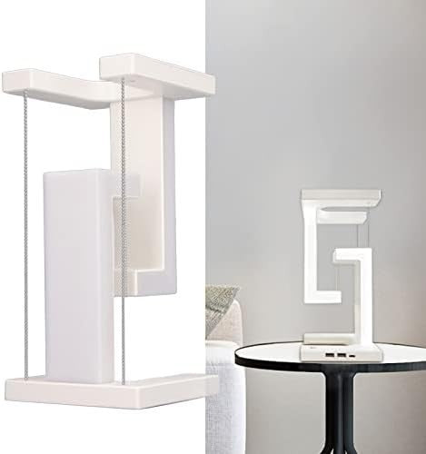 Magnetic Levitation Desk Lamp White 3-Level Stepless Dimming Touch LED