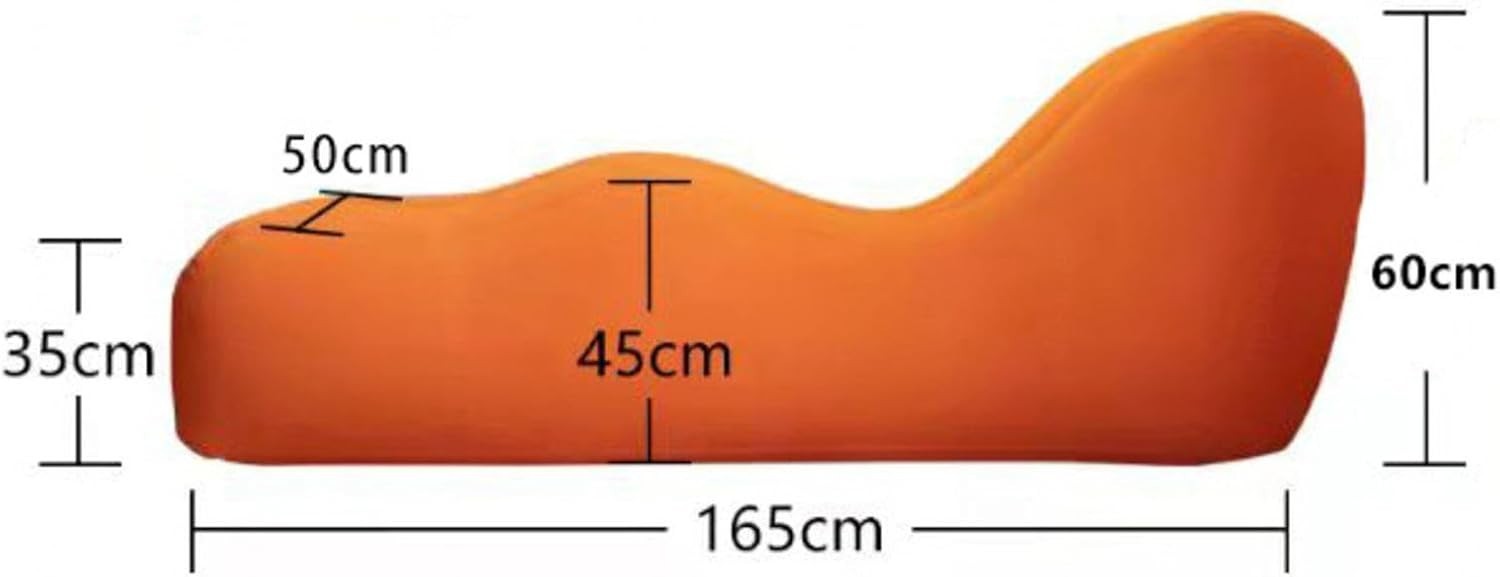 Electric Orange Inflatable Air Bed Mattress Quick Inflate Waterproof Camping