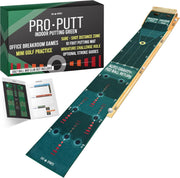 Indoor Golf Putting Mat 10ft Training Green Ball Return Practice Aid