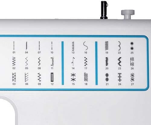 Computerized Sewing Machine Easy Stitch Selection LED Free Arm White