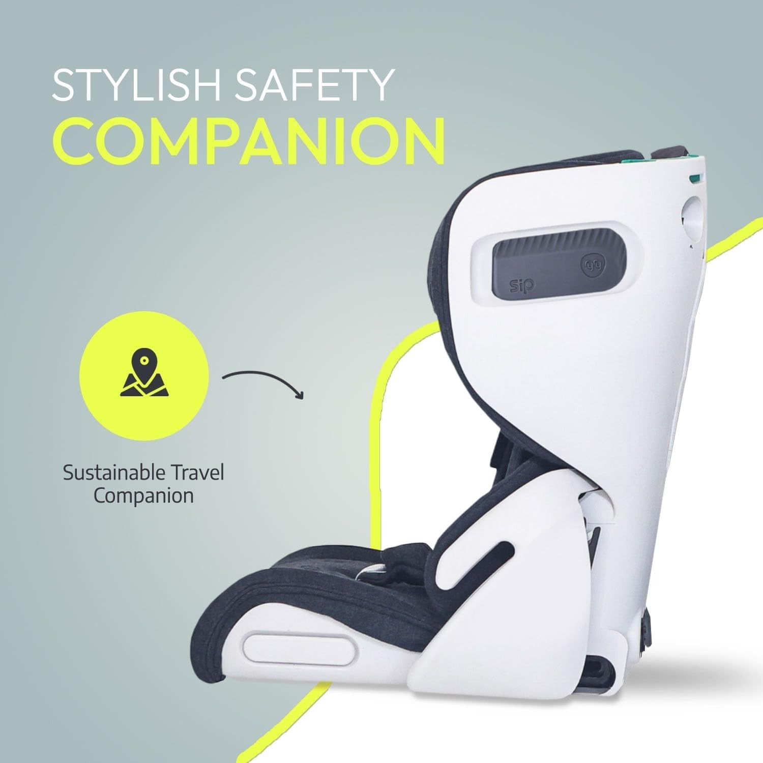 Foldable Toddler Car Seat ISOFIX Travel Compact 15 Months–5 Years