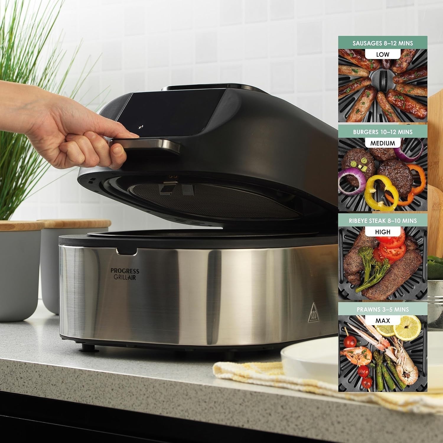 5.2L Air Fryer Grill 5in1 Smokeless Digital Multicooker 1760W Probe