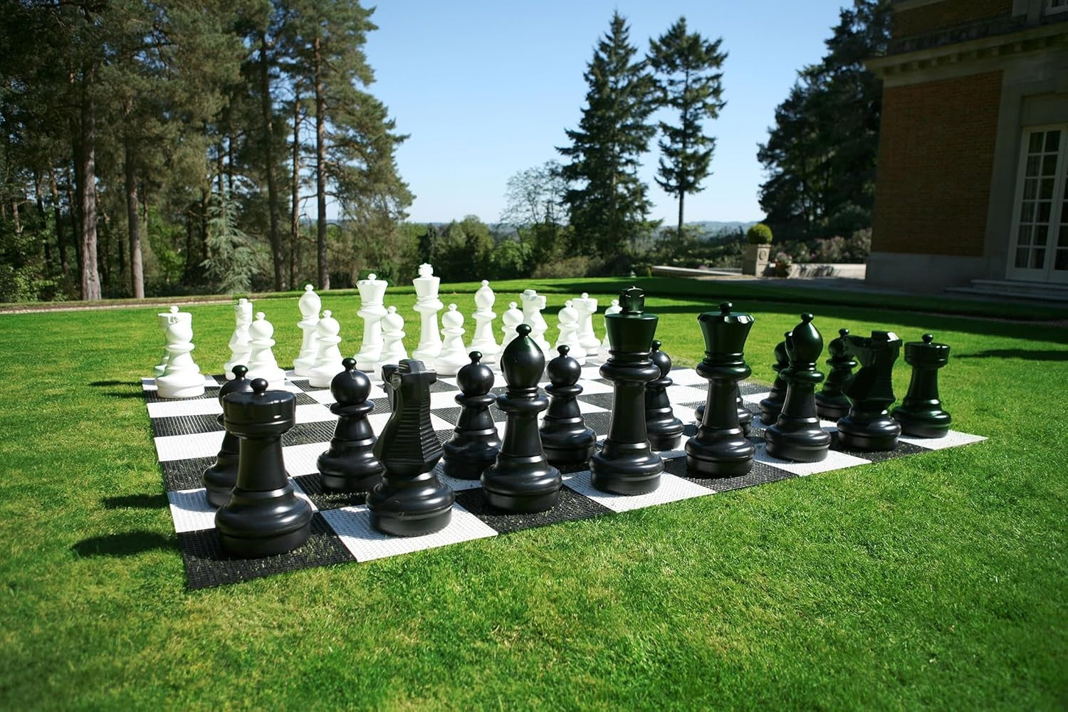 Giant 60cm Outdoor Chess Set Only | Durable 32-Piece Garden Lawn Game