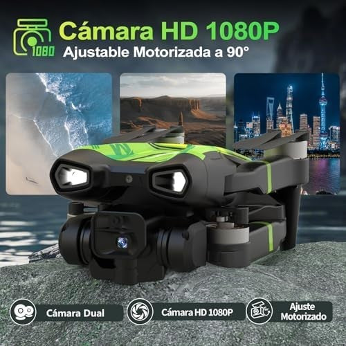 4K HD Foldable Drone w/ Brushless Motor Optical Flow 3 Speed Mode Headless