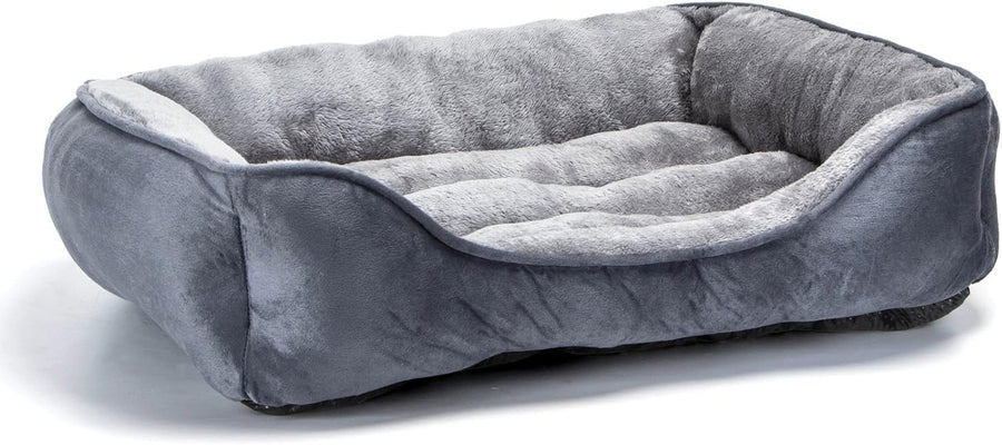 Extra Large Dog Bed 87x77x20cm Plush Washable Non Slip Grey
