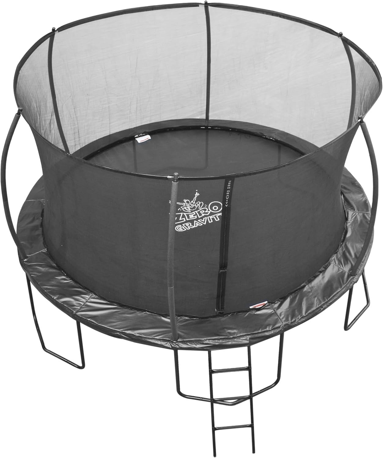 14FT Extra Large Garden Trampoline Safety Enclosure Ladder Heavy Duty