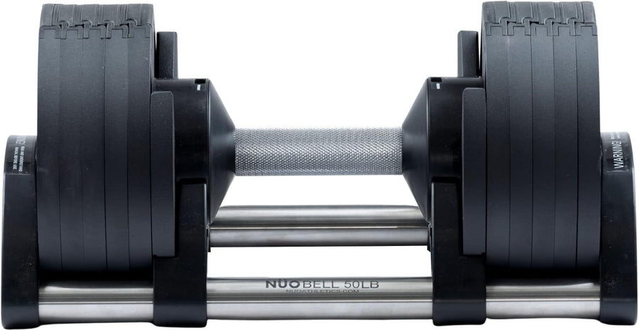 50lb Adjustable Dumbbell Single Quick Dial Compact Home Strength Weight