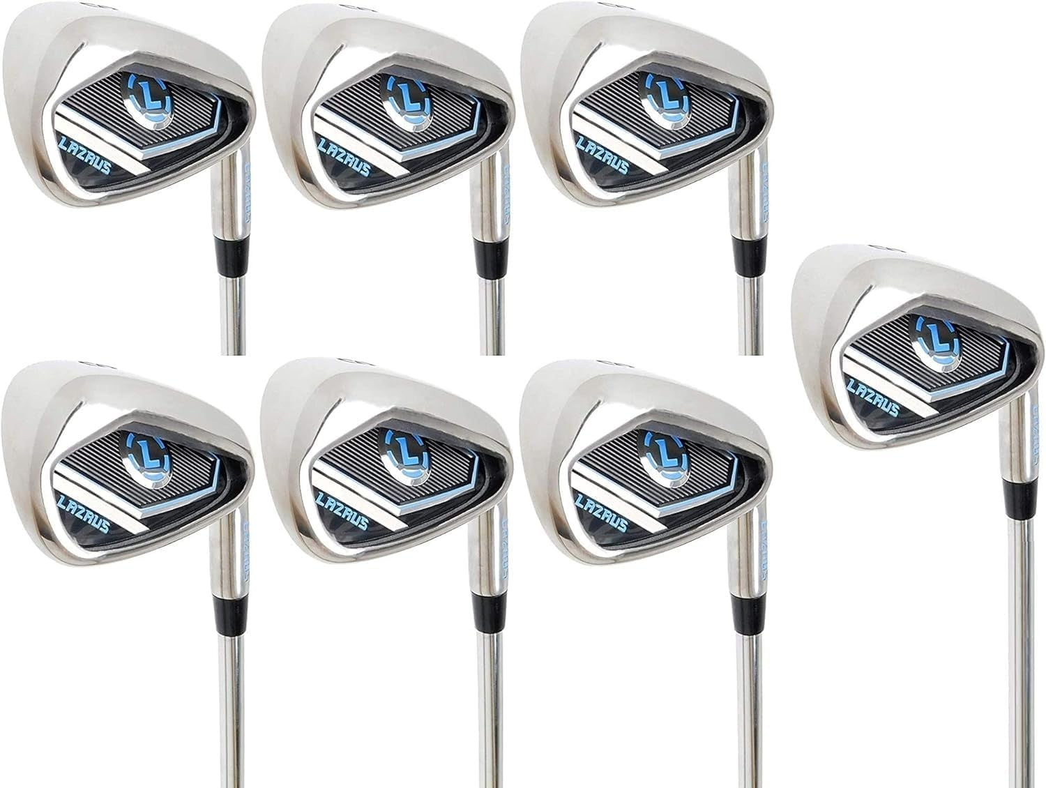 Left Hand Golf Irons Set 4-PW Regular Flex Steel Shafts Deep Groove Faces