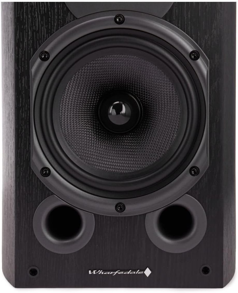 Wharfedale Diamond 9.1 100W Bookshelf Speakers Pair Black HiFi Audio