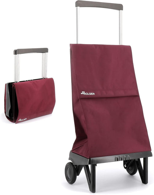 2 Wheel Folding Shopping Trolley Lightweight Aluminium Large Grocery