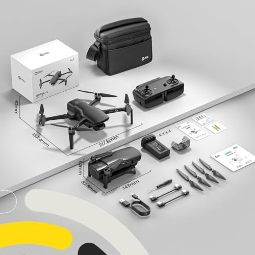 HS900 GPS Drone with 4K Camera, 3-Axis Gimbal, 48MP Photos, Visual Tracking