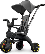 Premium Foldable Toddler Trike 4 in 1 Parent Handle Bike 10M-3Y Grey
