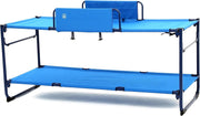 Folding Bunk Bed Camping Cot Set 2 Person Portable Steel Frame w/ Bag