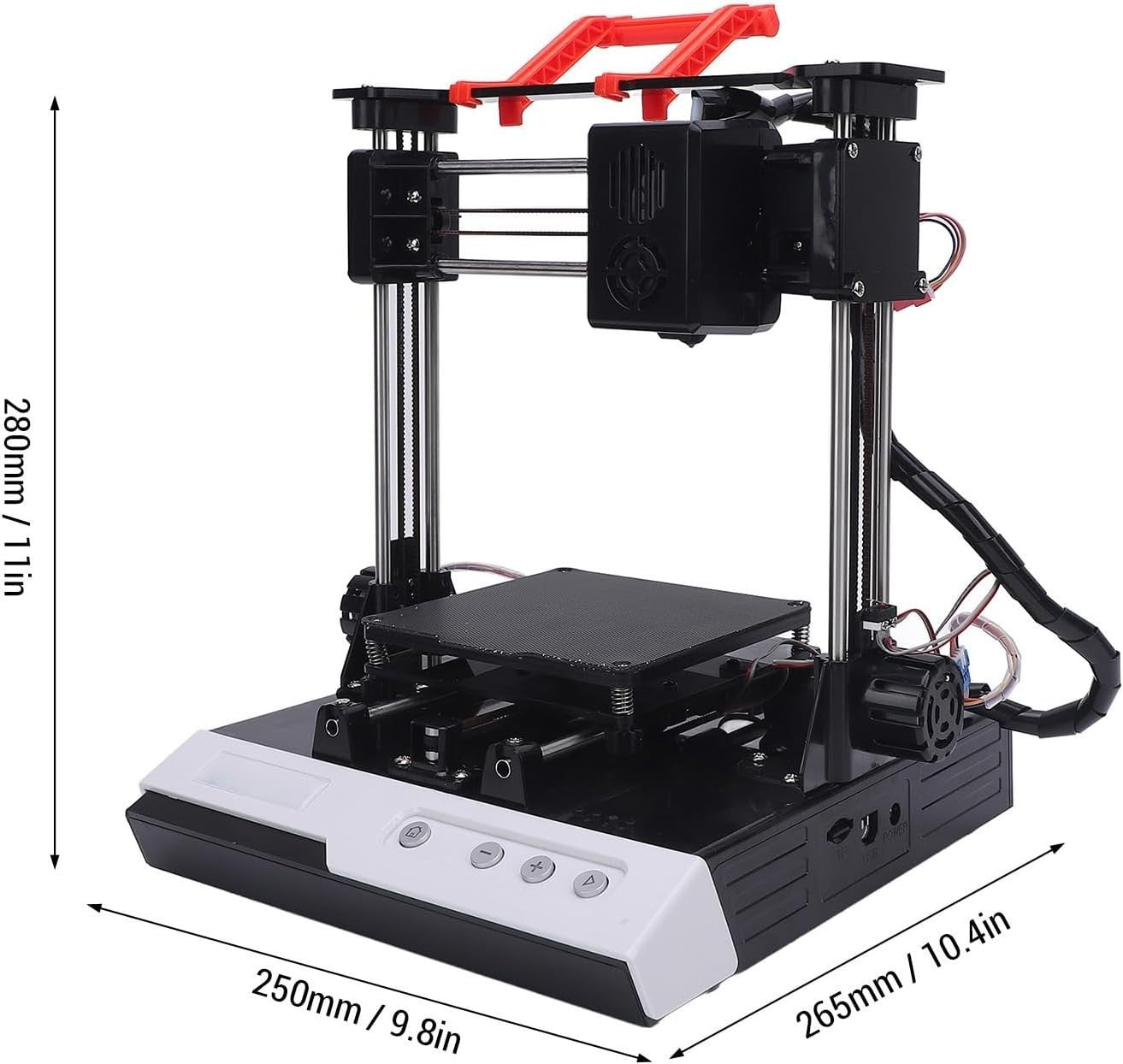 High Speed Mini 3D Printer Beginner Fast Heat 100x100x100mm GB PLA TPU