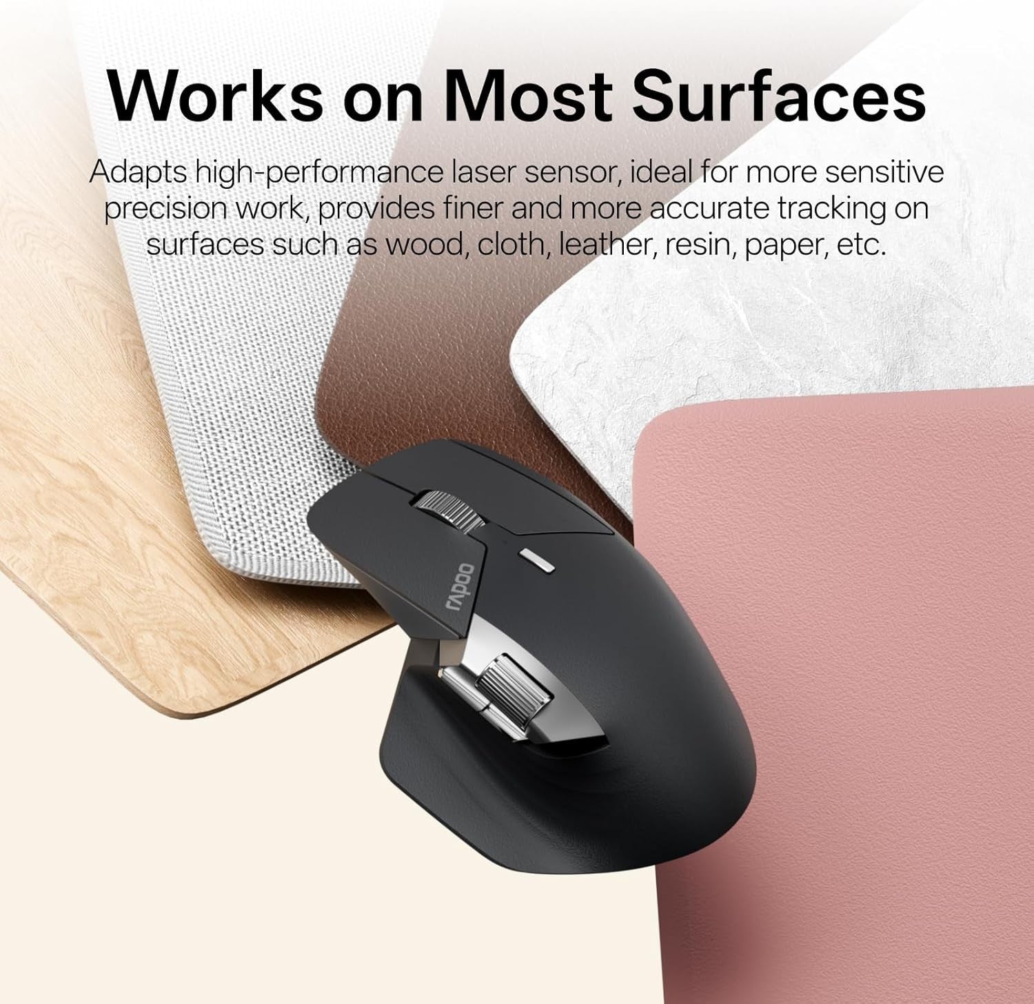 Pro Wireless Ergonomic Mouse 12000 DPI 11 Buttons Multi-Device