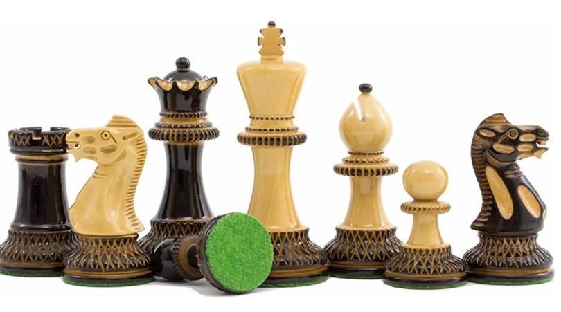Luxury Artistic Chess Pieces Set – Handcrafted Staunton Style Weighted Pieces