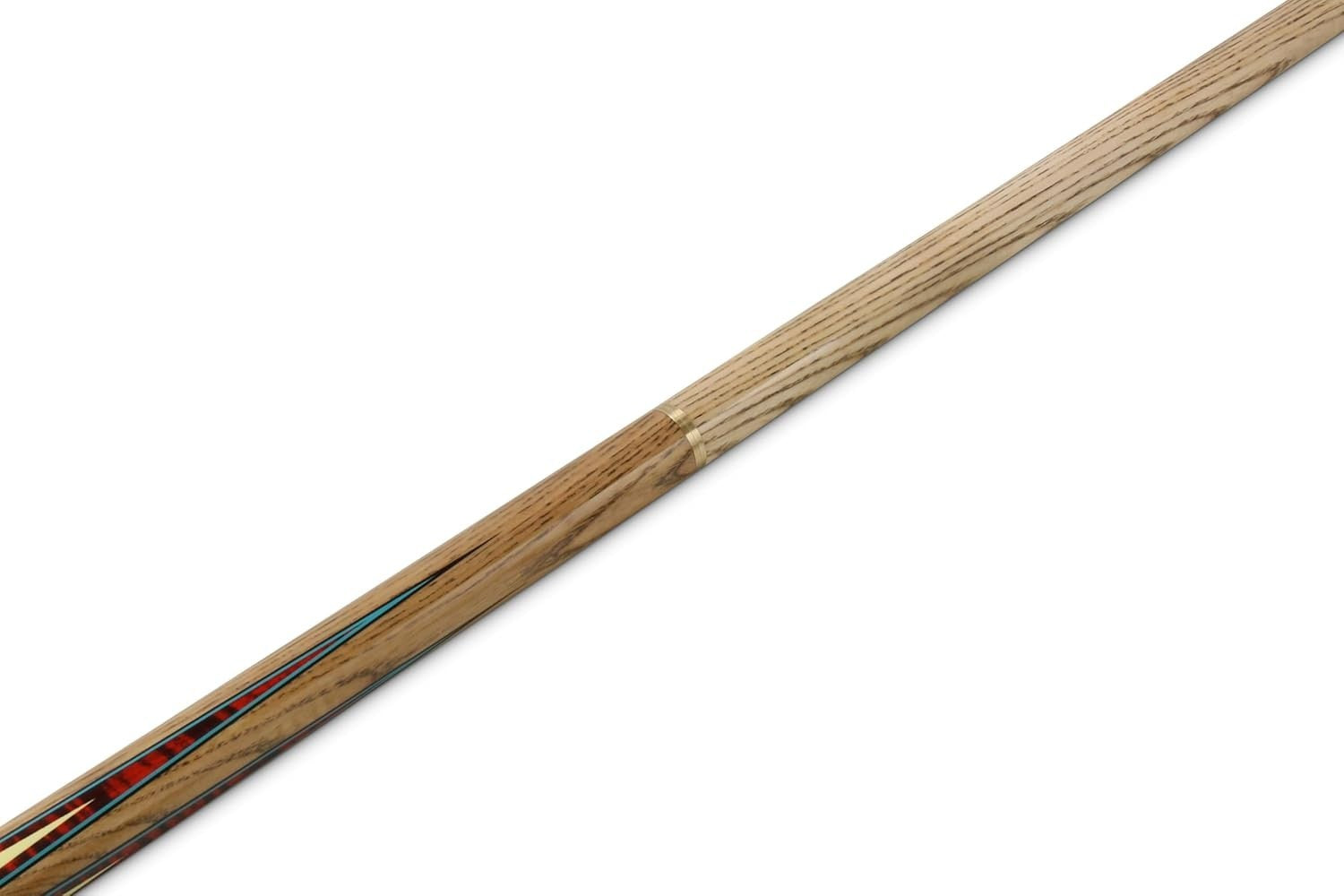 57in English Pool Cue 8.5mm Tip Ash Shaft Centre Joint Low Deflection