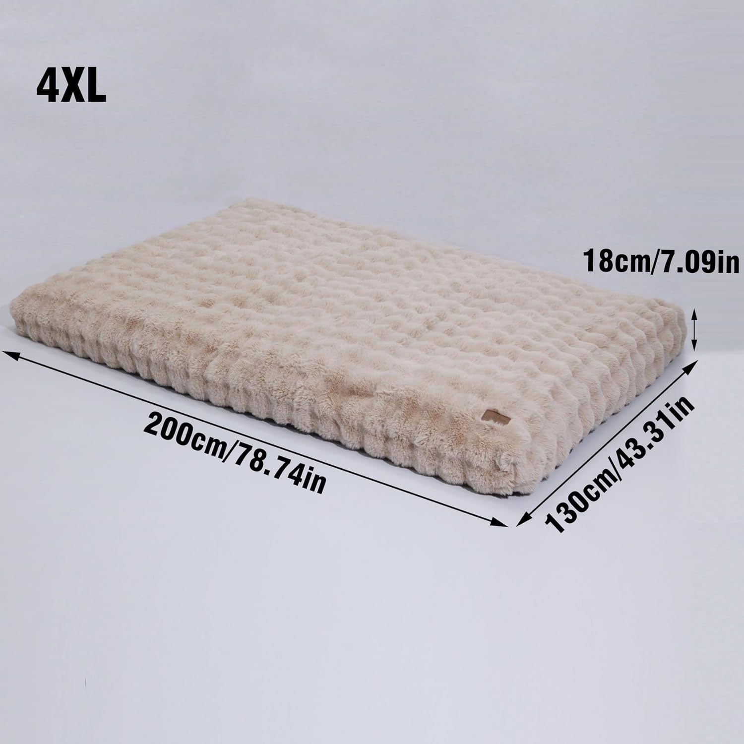 XXXXL Calming Dog Bed 200x130x18cm Washable Anti Slip