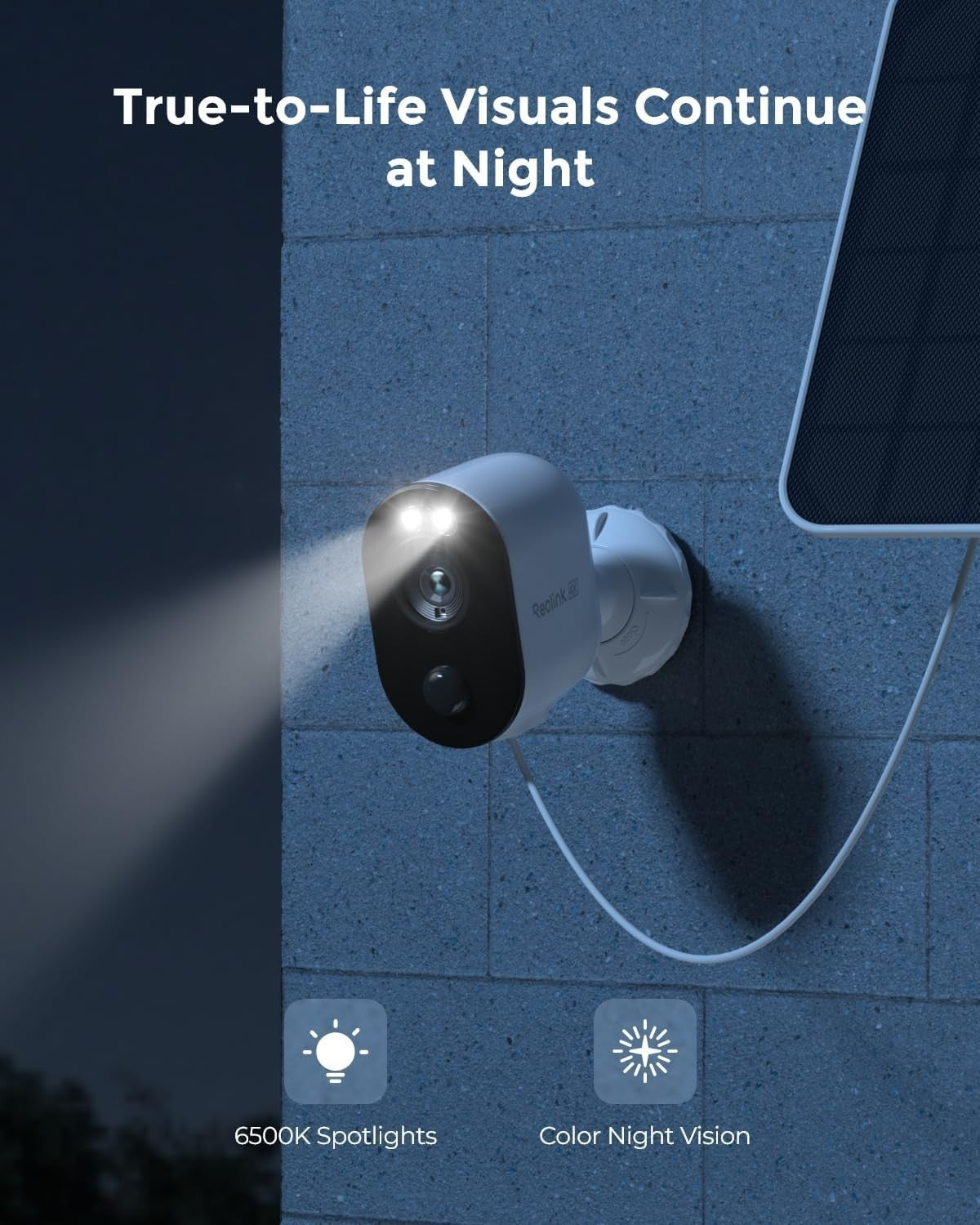 4K Solar CCTV Camera Wireless AI Detection Color Night Vision Alexa