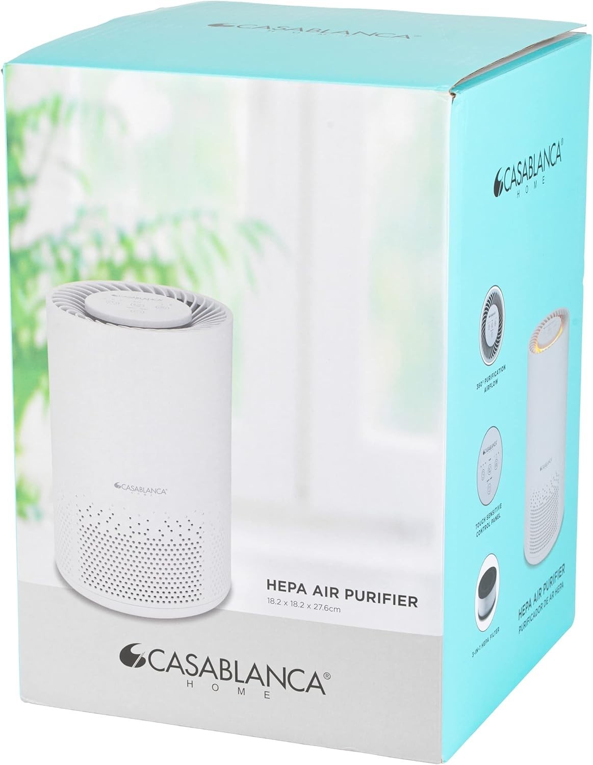 Air Purifier HEPA Filter Allergy Dust Odour Cleaner Sleep Mode Night Light