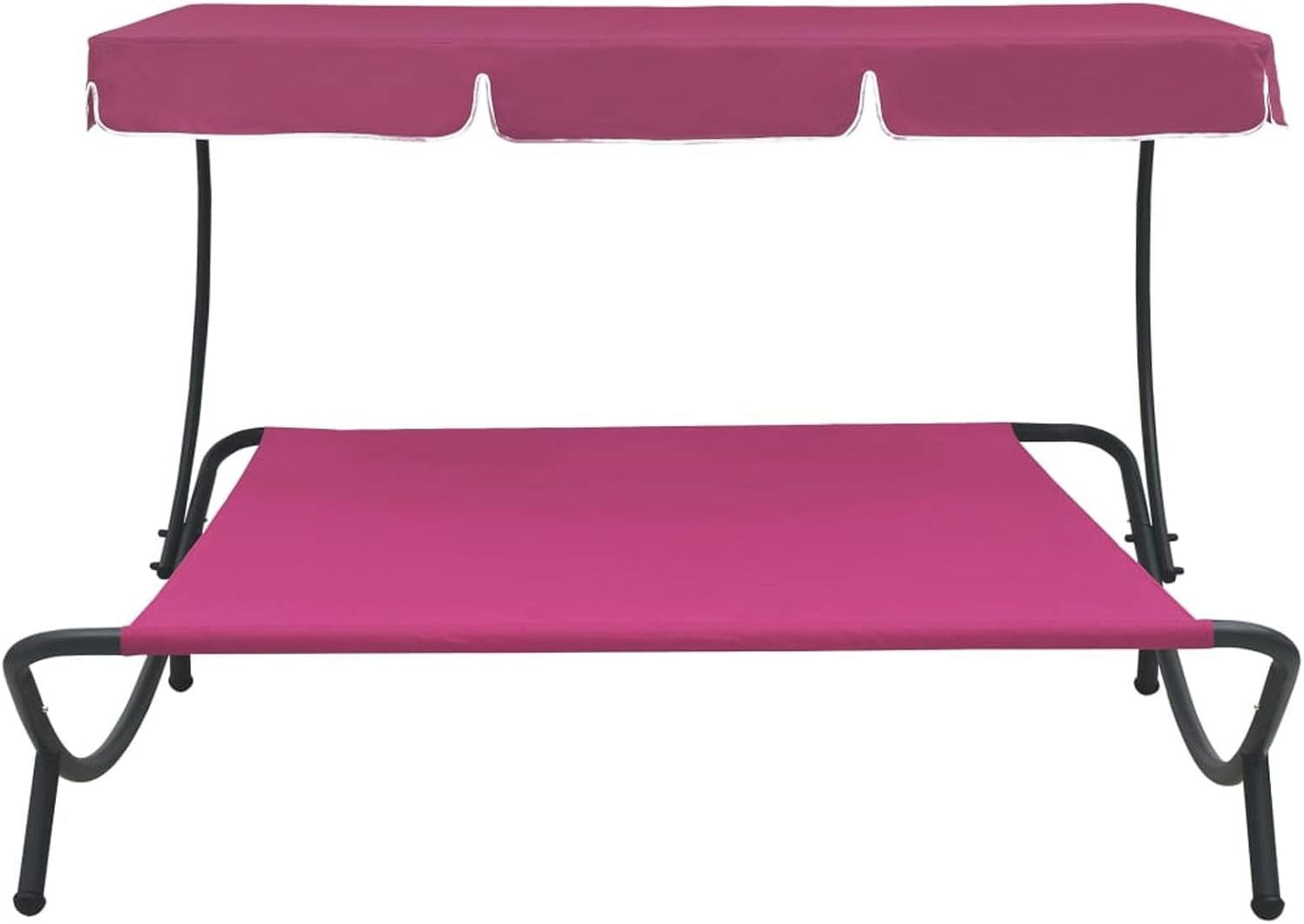 Outdoor Double Lounge Bed with Canopy | Waterproof Oxford Fabric Sunbed