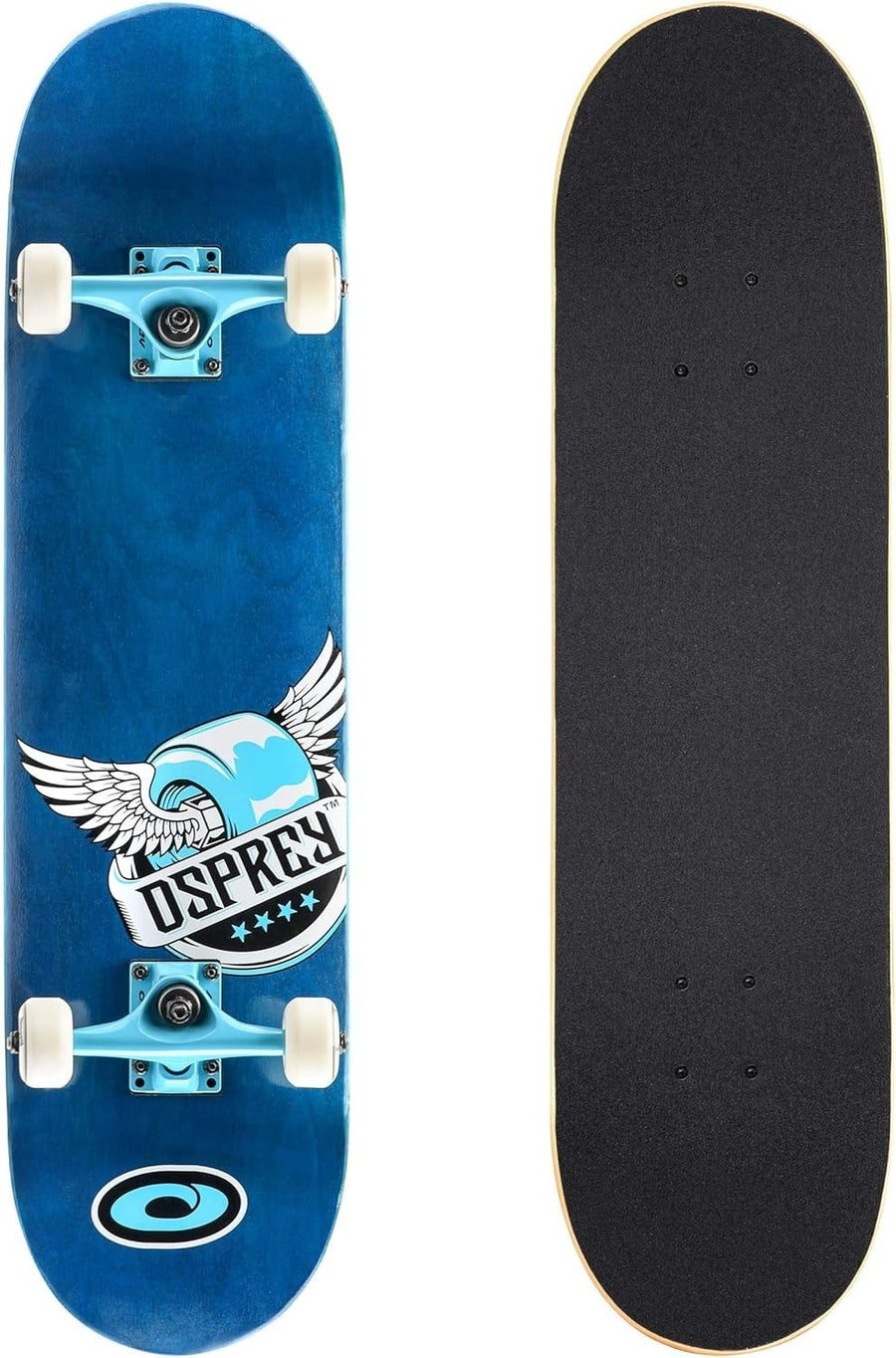 31" Double Kick Trick Skateboard ABEC7 PU Wheels Maple Deck Grip Tape Adults Kid
