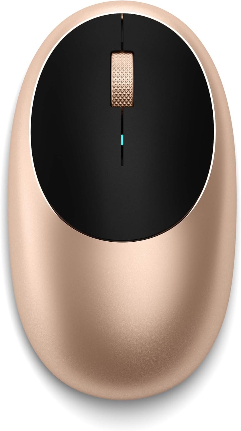 Wireless Bluetooth Mouse USB-C Rechargeable Gold Aluminium Slim Silent Clicks