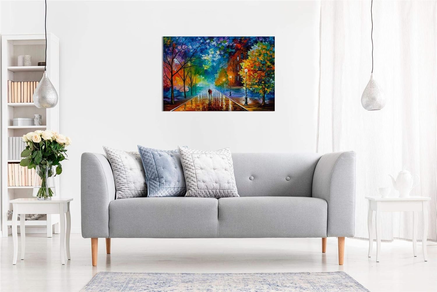 Canvas Wall Art Abstract Street Landscape Picture Print Home Decor 24x16