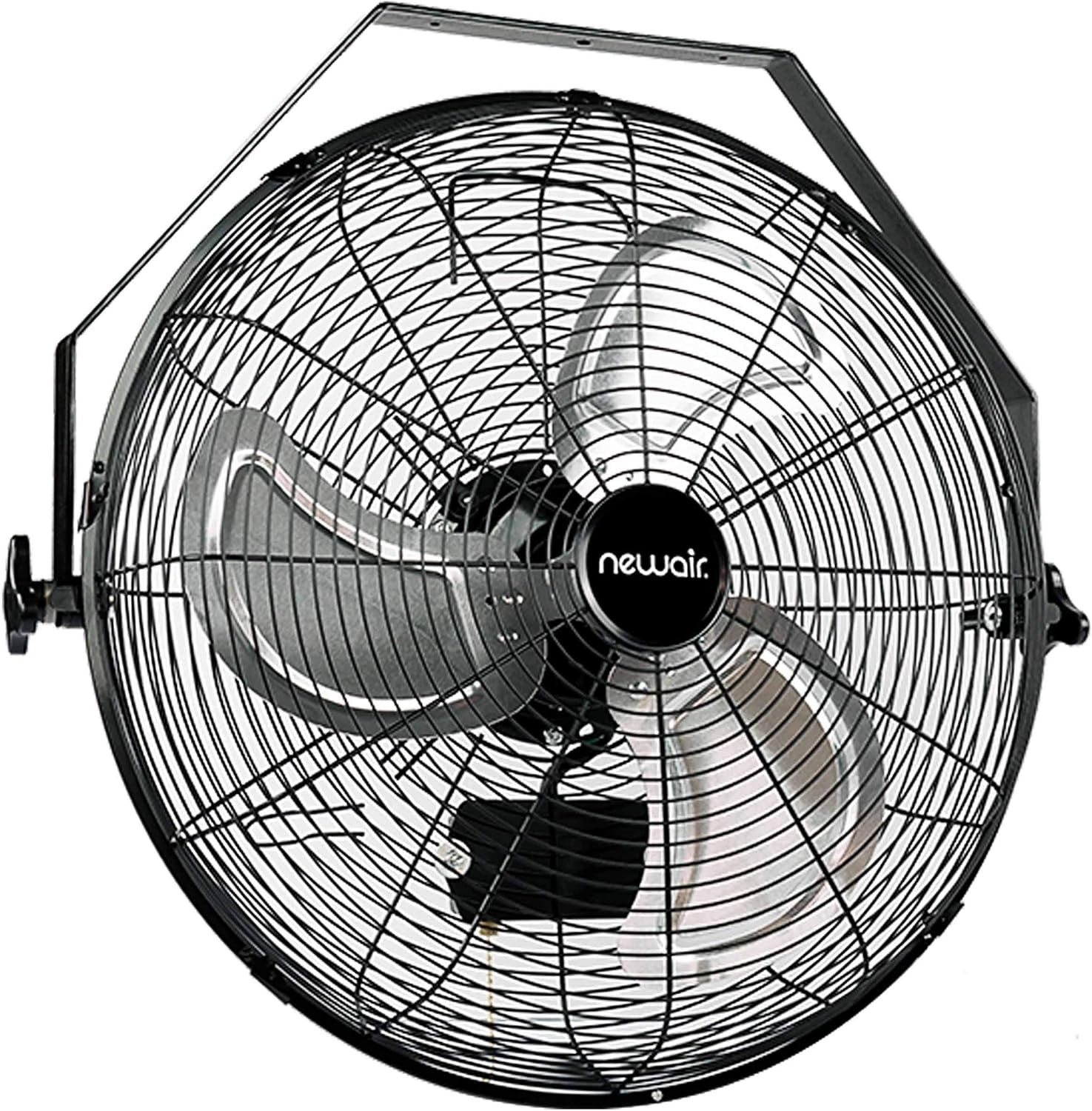 18" Wall Fan – High-Velocity 3000CFM Industrial Cooling w/ 3-Speed Metal Blades