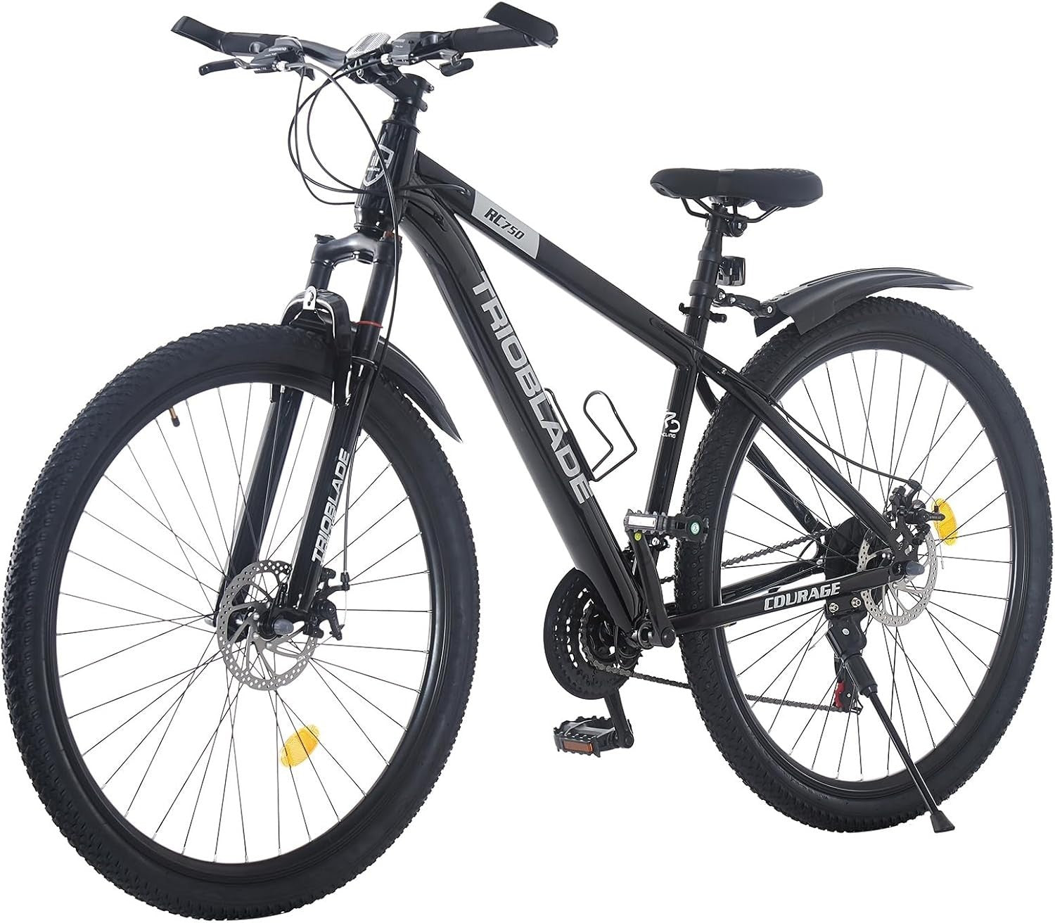 26" Mens Mountain Bike 21 Speed Dual Disc Brakes Lockout Suspension