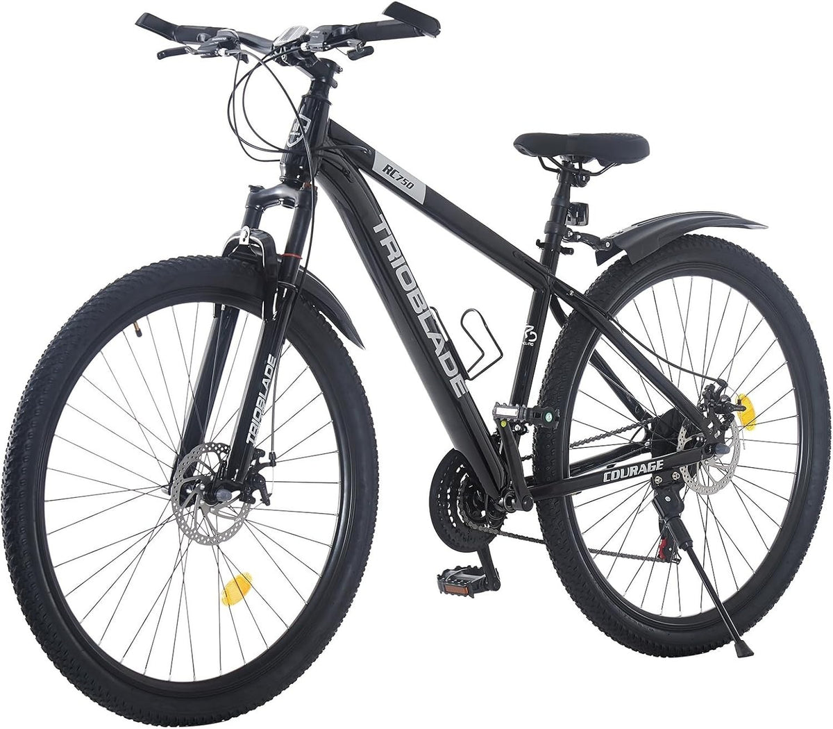 26" Mens Mountain Bike 21 Speed Dual Disc Brakes Lockout Suspension