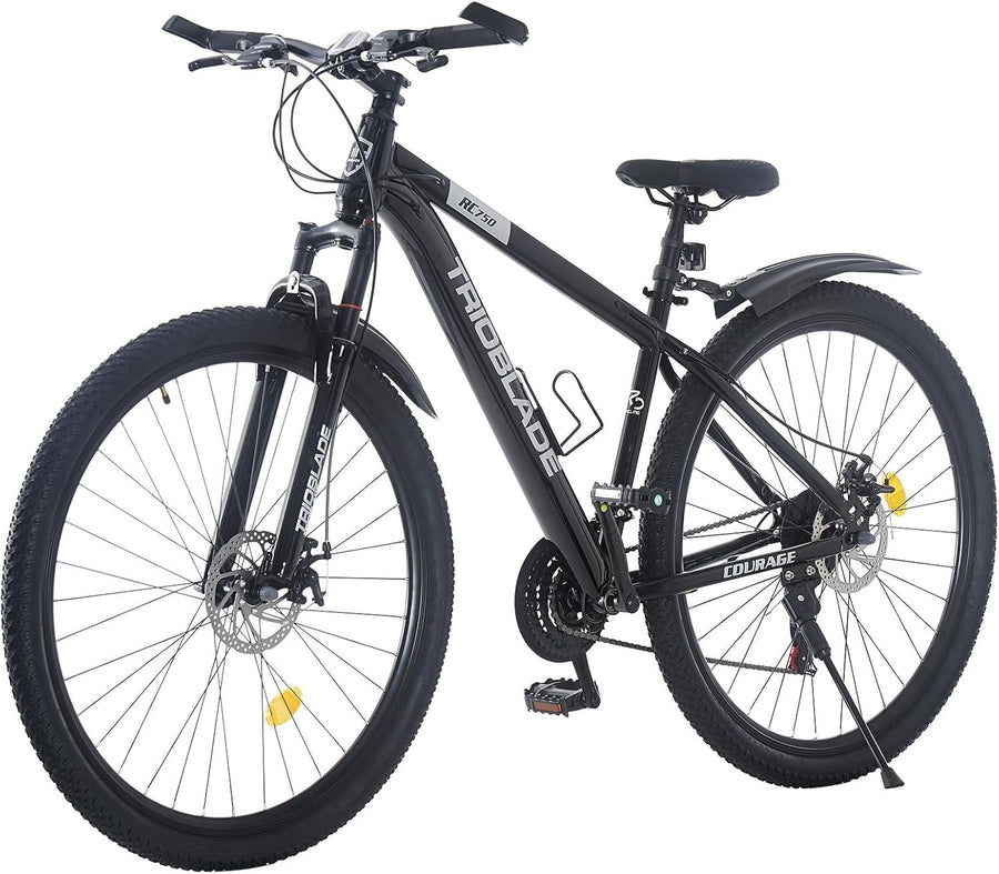 26" Mens Mountain Bike 21 Speed Dual Disc Brakes Lockout Suspension