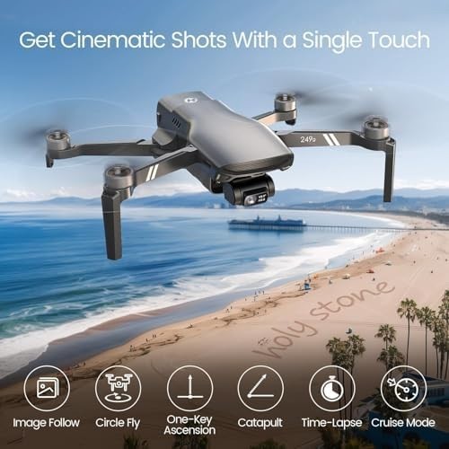 HS900 GPS Drone with 4K Camera, 3-Axis Gimbal, 48MP Photos, Visual Tracking
