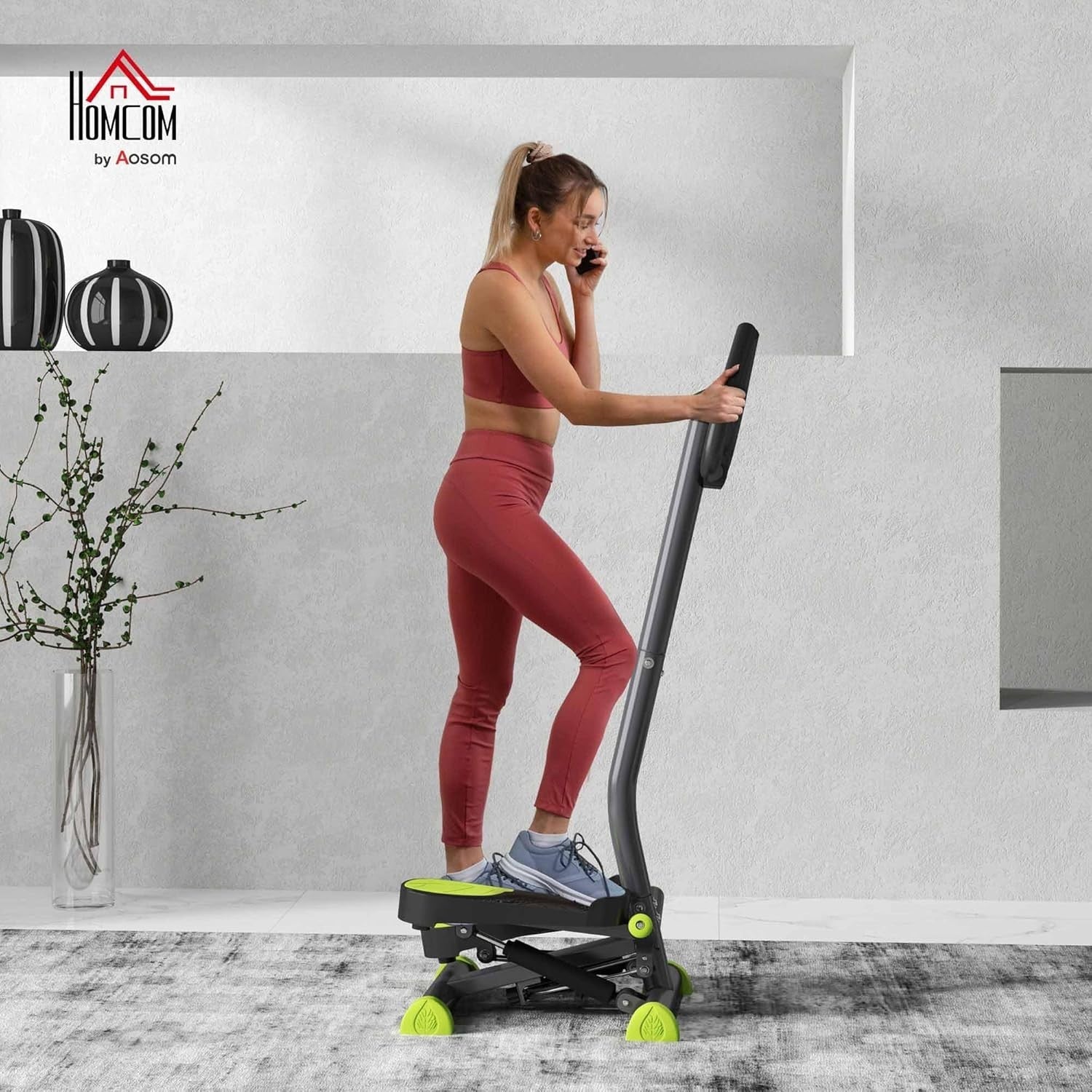 Twister Stepper Machine w/ Adjustable Hydraulic Resistance & LCD Display